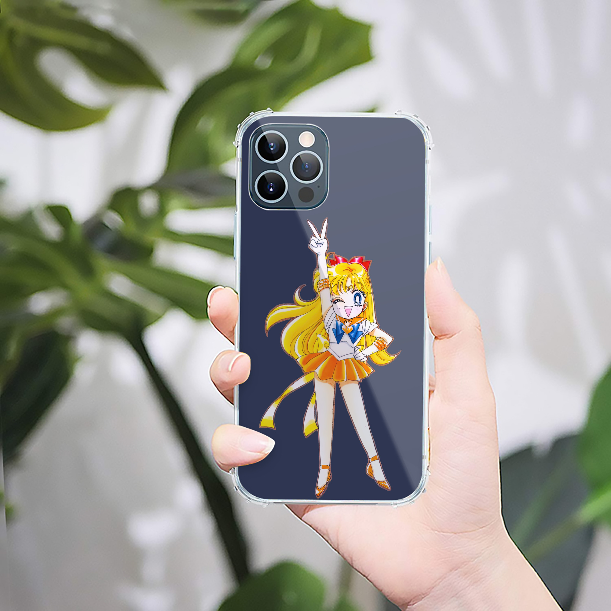 美少女戦士セーラームーン 愛野 美奈子 あいの みなこ Sailor Moon Aino Minako 【iPhone 12シリーズ対応】透明スマホケース（クリアソフトケース）